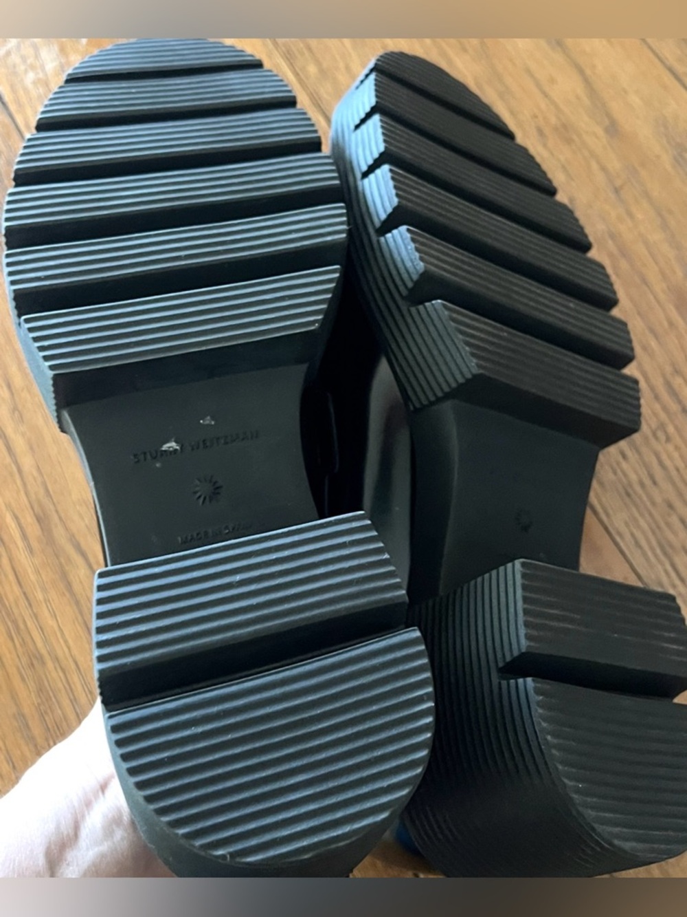 Stuart Weitzman SOHO BLACK LOAFER SLIP ON SHOES 10 NEW - Picture 6 of 12